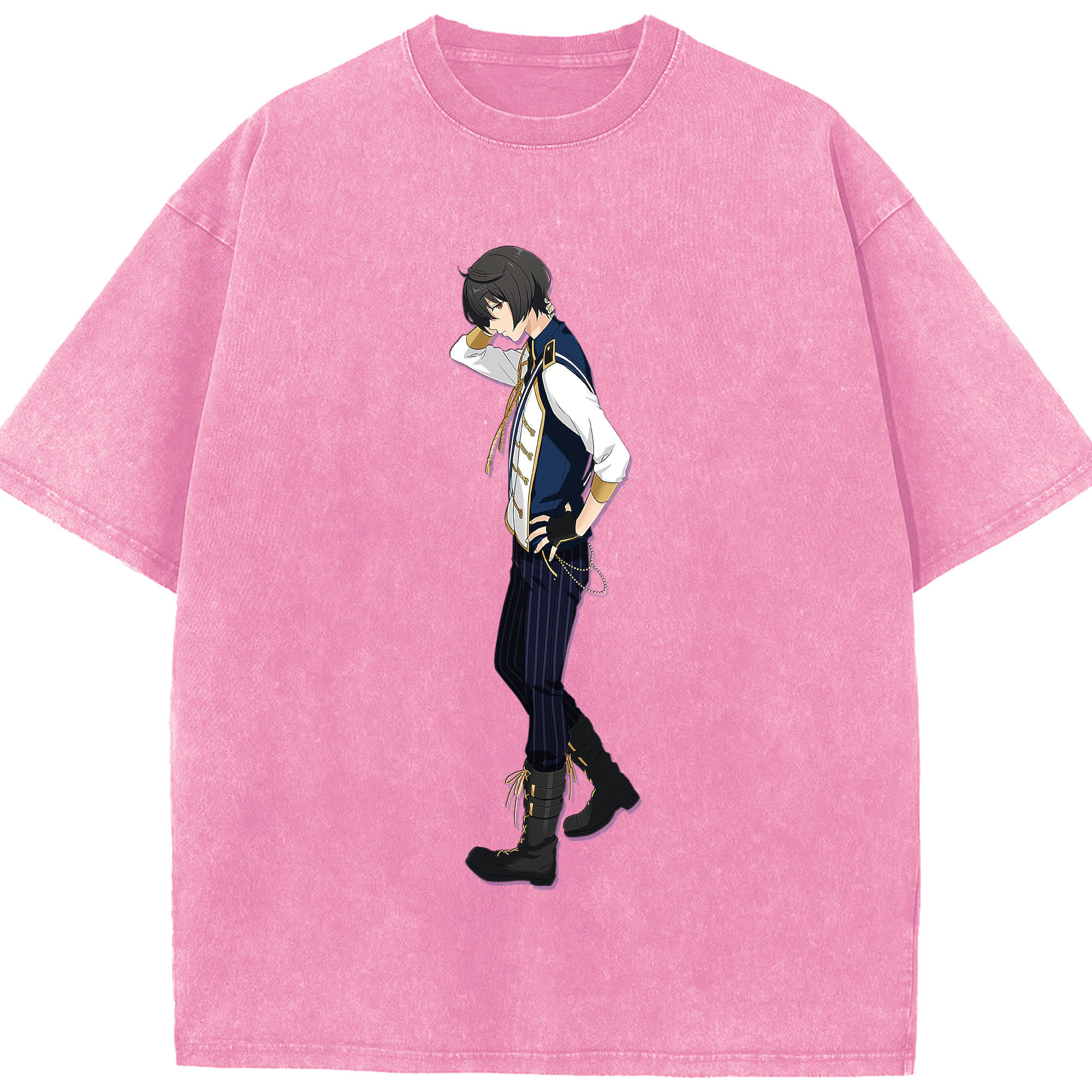 （画像用） あんさんぶるスターズ! Ensemble Stars 綿100% ヴィンテージ風 半袖Tシャツ（フロントプリント）
